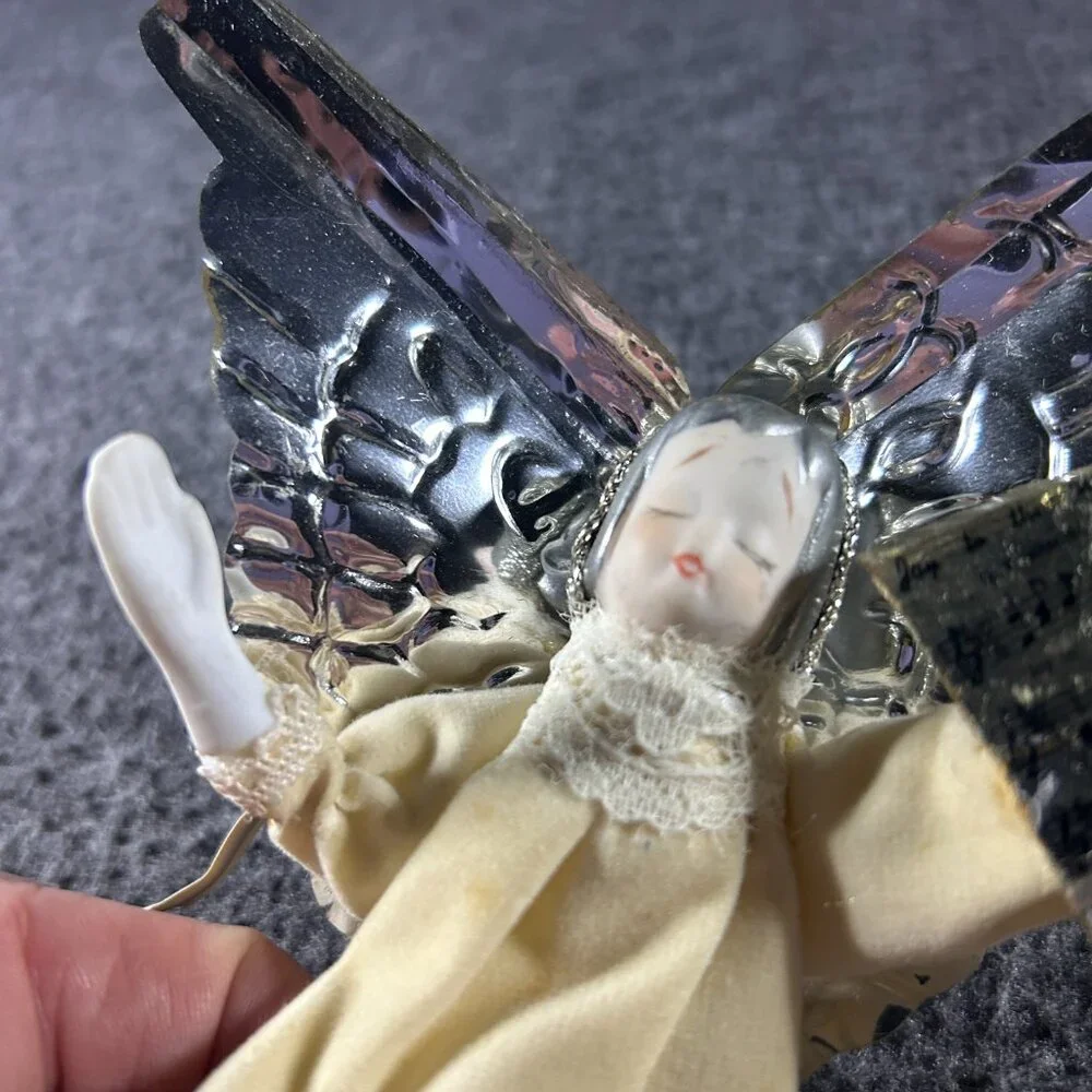 Vintage MCM Angel Christmas Tree Topper or Ornament‎ 1950s 1960s